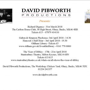 David Pibworth productions advert